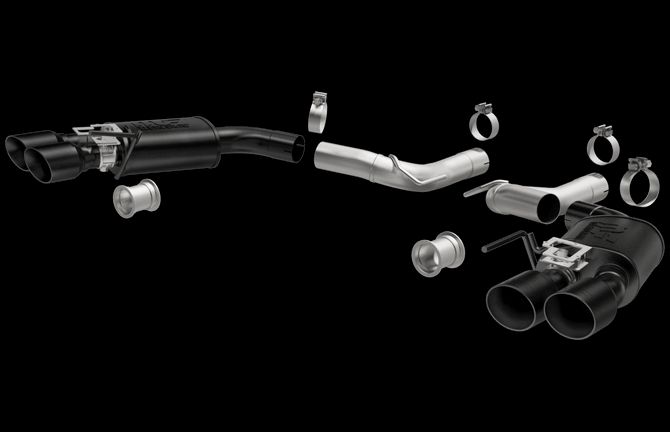 Competition Series Black Coated Axle-Back Exhaust System